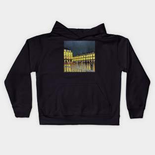 Plaza Mayor de Madrid, Vincent van Gogh style Kids Hoodie